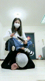 【青竹】骑马狗爬-运动鞋白袜踩-鞭打JS241205-16