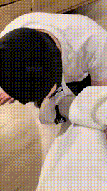 【曼妮老师】下跪狗舌清理贝壳头白棉袜JS250118-23封面图