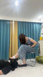 【素人挖掘机】厚底拖鞋踩虐地毯奴bf54290封面图