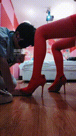 【钱酱】红色高跟丝袜的诱惑JS250704-4封面图