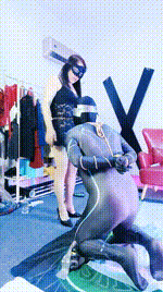 【冰炫女主】捆绑封嘴鞭打-囚禁狗笼JS250514-17封面图