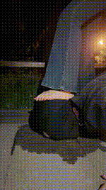 【晨晨】牛仔裤女神户外遛狗bf53303封面图