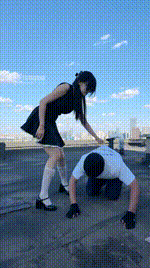 【卡莎女帝】天台调教马奴bf54845封面图