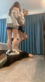 【欣婷】3S-小白鞋白袜 高跟踩踏【三视角版】bf45957_1封面图