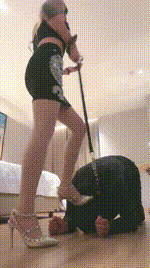 【爵恋霸主】狗链遛狗转胯_抽耳光_铆钉高跟虐bf46522封面图