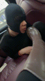 【狗哥】车内调-长靴捂黑丝白袜虐JS250124-1封面图