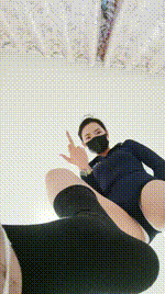 【皮皮】长靴捂了一天的黑棉袜虐男友bf49609封面图